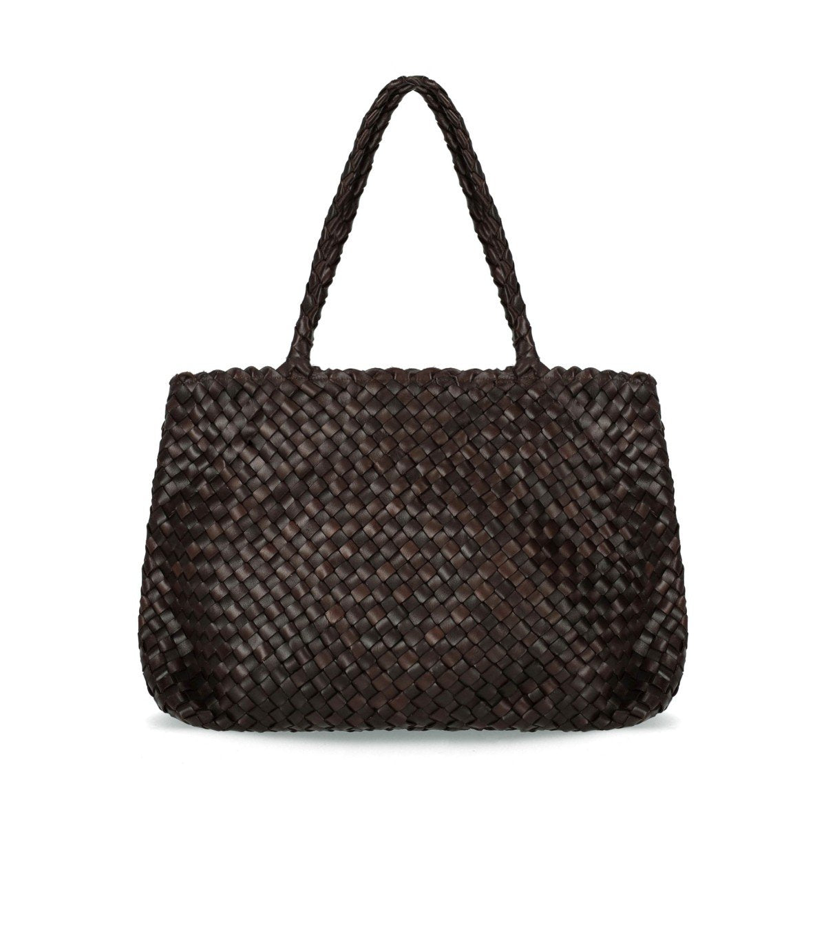 BOLSO DE HOMBRO VINTAGE MESH MARRÓN OSCURO DRAGON DIFFUSION