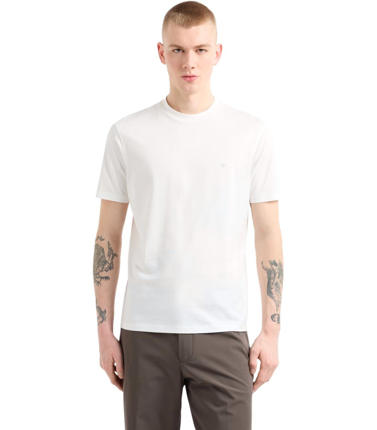 EMPORIO ARMANI TRAVEL ESSENTIAL WHITE T-SHIRT