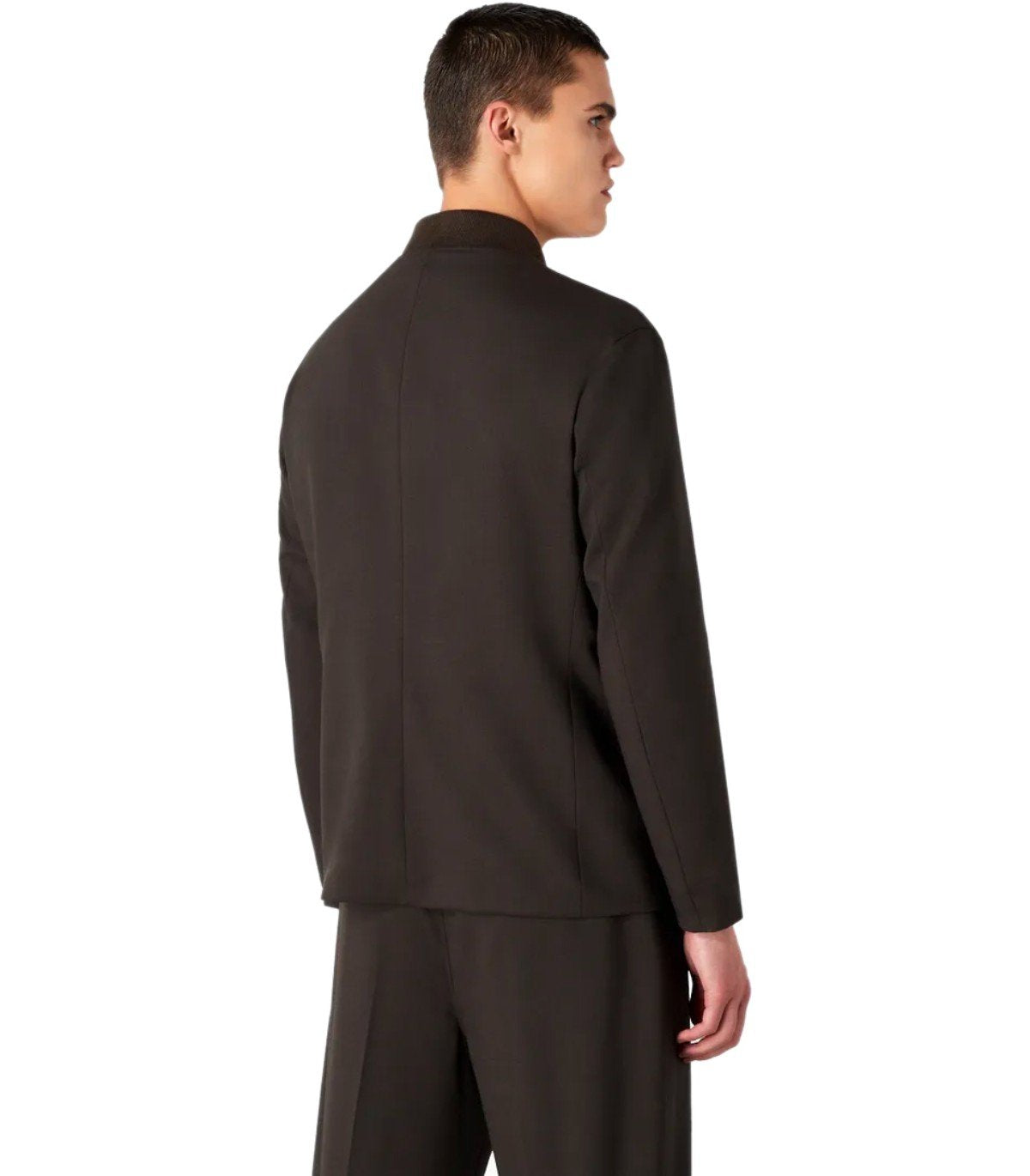 EMPORIO ARMANI BRUIN BLAUW OMKEERBAAR JAS