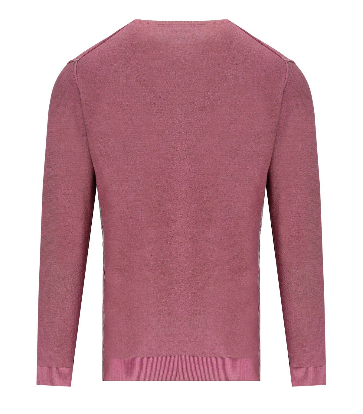 BOB BART BROWN PINK REVERSIBLE CREWNECK PULLOVER