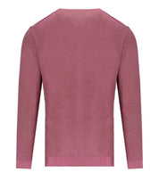 BOB BART BROWN PINK REVERSIBLE CREWNECK PULLOVER