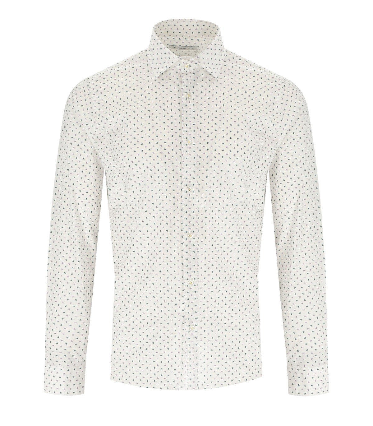 MANUEL RITZ WHITE PATTERNED SHIRT