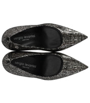 SERGIO LEVANTESI MUSA BLACK SILVER PUMP