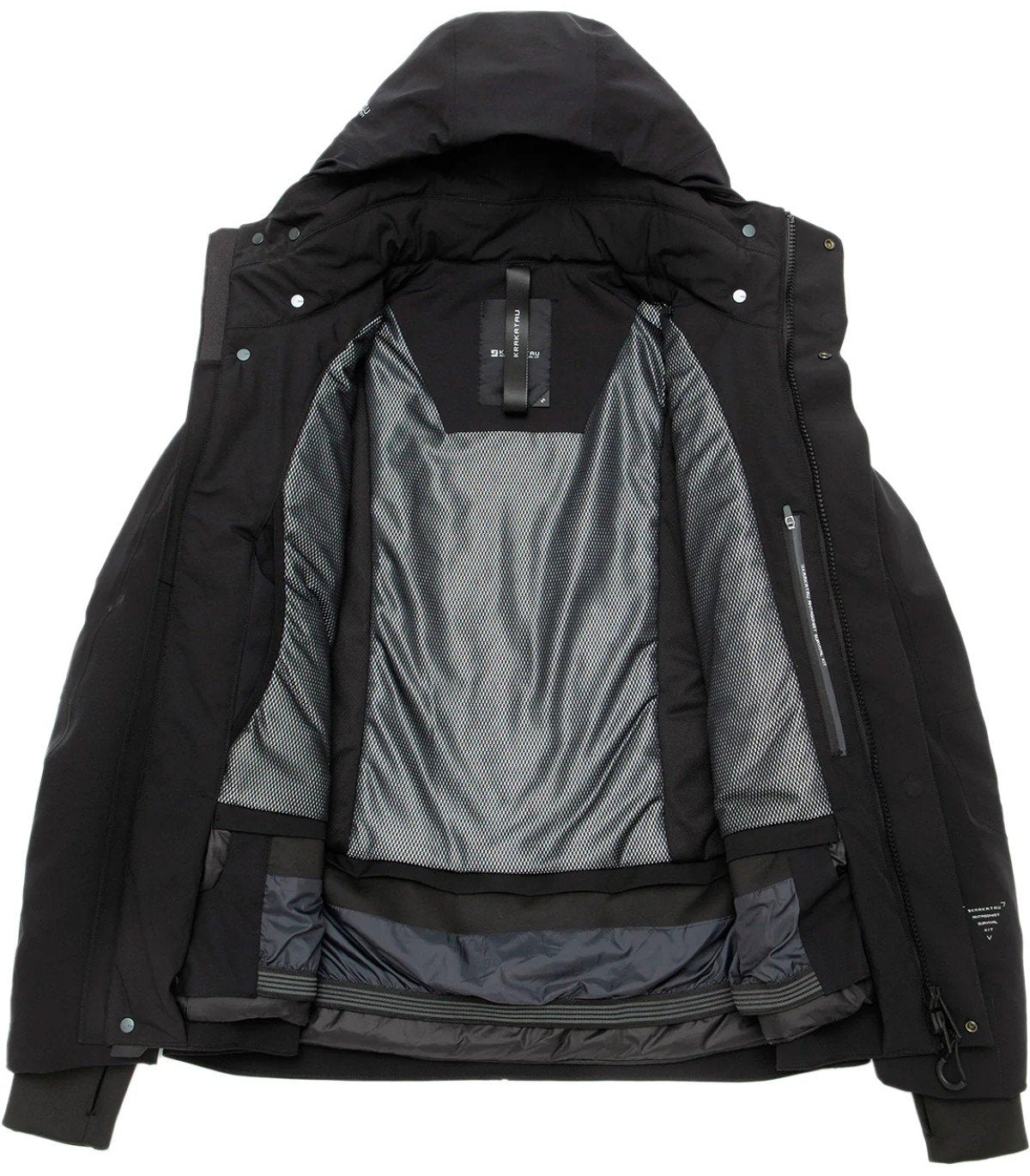 KRAKATAU WERYK BLACK HOODED JACKET