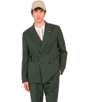 MANUEL RITZ GREEN DOUBLE-BREASTED SUIT