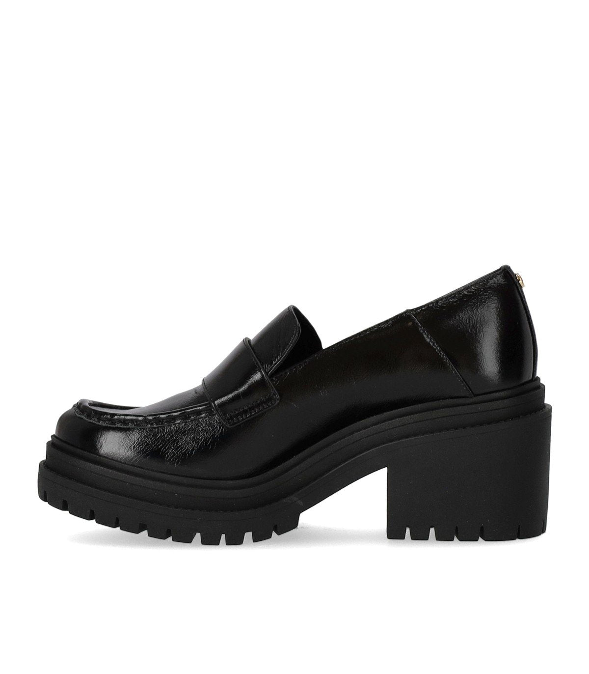 MICHAEL KORS ROCCO BLACK HEELED LOAFER