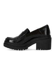 MICHAEL KORS ROCCO BLACK HEELED LOAFER