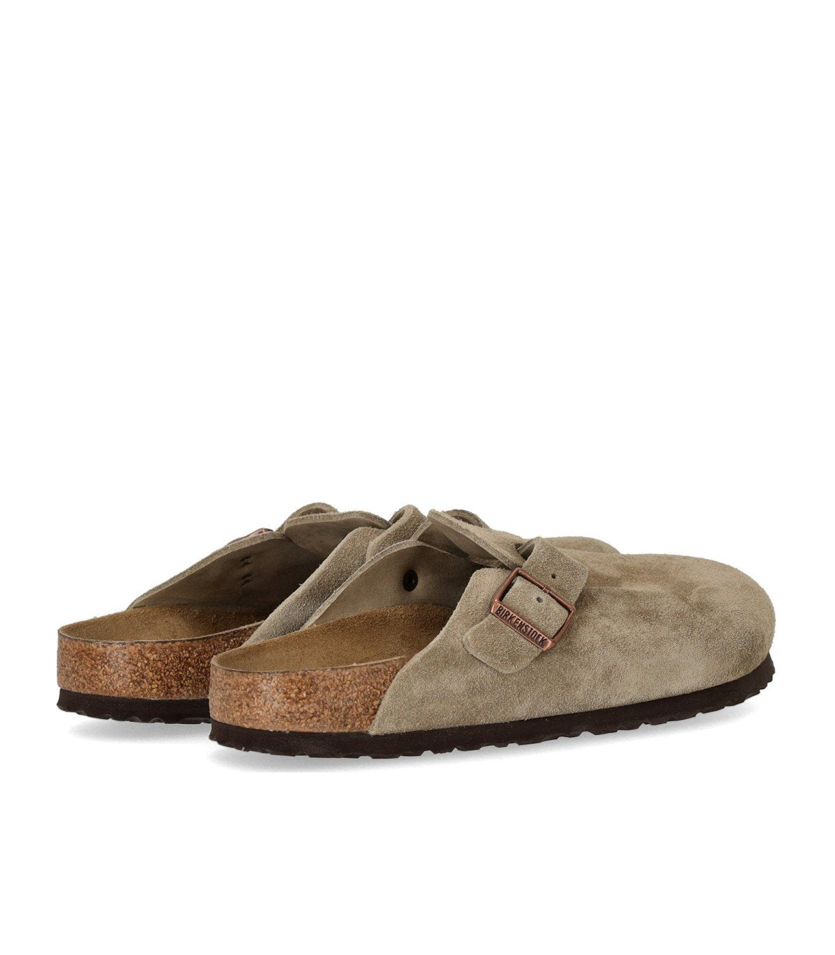 BIRKENSTOCK BOSTON SOFT FOOTBED TAUPE UNISEX CLOG