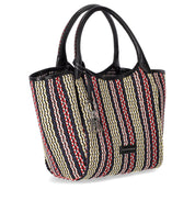 EMPORIO ARMANI MULTICOLOR WOVEN SHOPPING BAG