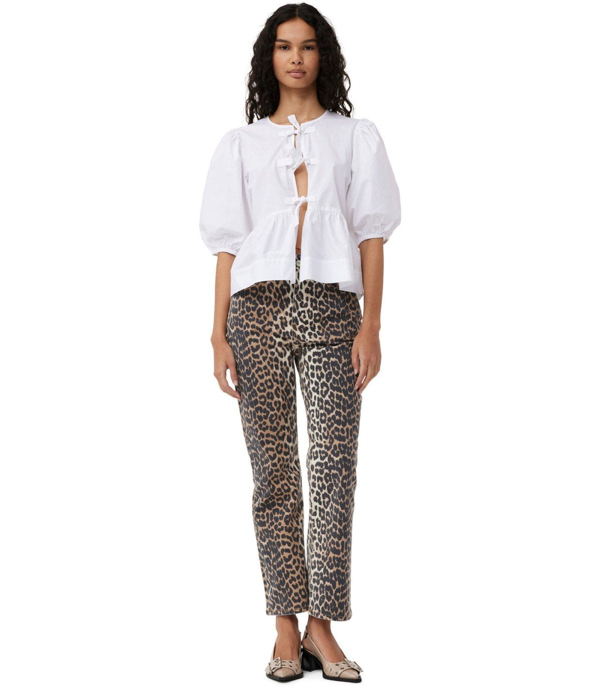 GANNI LEOPARD BETZY JEANS