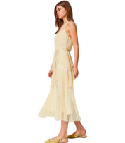 TWINSET VANILLA LONG PLEATED DRESS