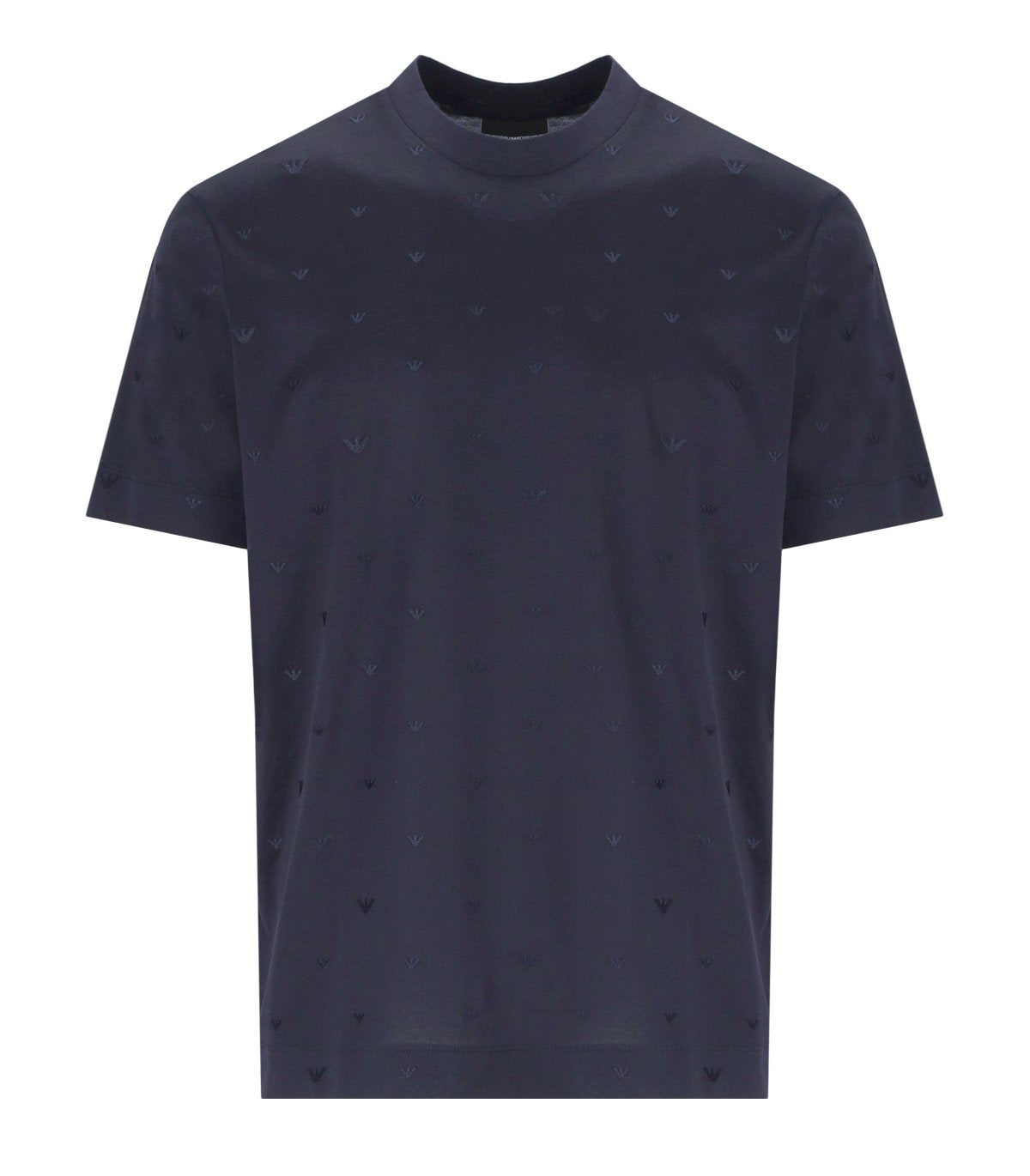 EMPORIO ARMANI MONOGRAM MARINEBLAUES T-SHIRT