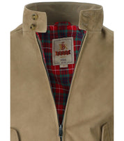 BARACUTA G9 SUÈDE STORM GRAY BOMBER JACKET