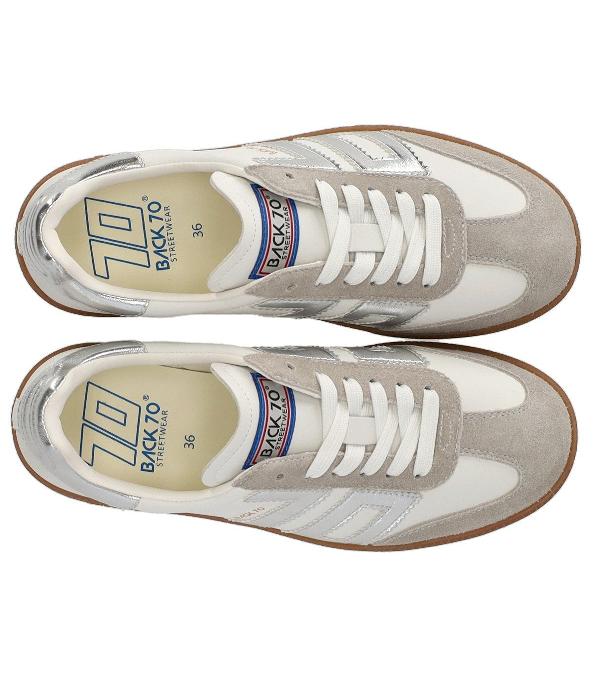 BACK70 CLOUD METALLIC SILVER SNEAKER
