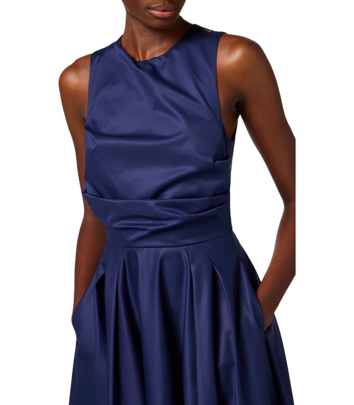 ELISABETTA FRANCHI OLTREMARE MIDI DRESS