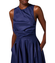 ELISABETTA FRANCHI OLTREMARE MIDI DRESS