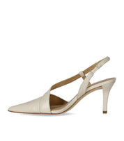 MICHAEL KORS JAIDA CREAM SLINGBACK PUMPS