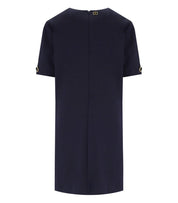 TWINSET BLUE DRESS WITH JEWEL BUTTONS