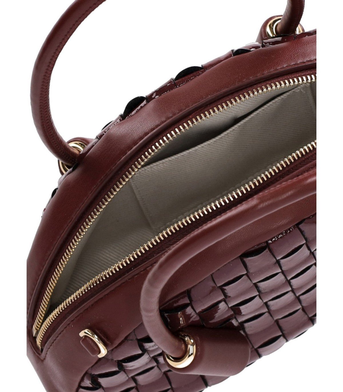 THEMOIRè SELENE NAPLAK POMEGRANATE HANDBAG