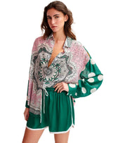 ESSENTIEL ANTWERP HIRGINIA GREEN SHORTS