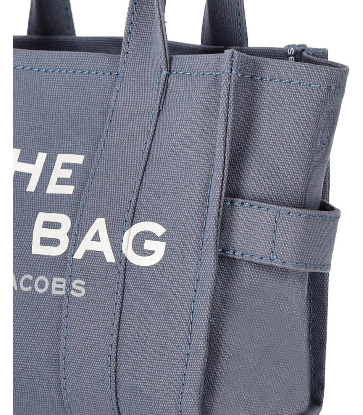 MARC JACOBS THE CANVAS SMALL TOTE BLUE SHADOW HANDBAG