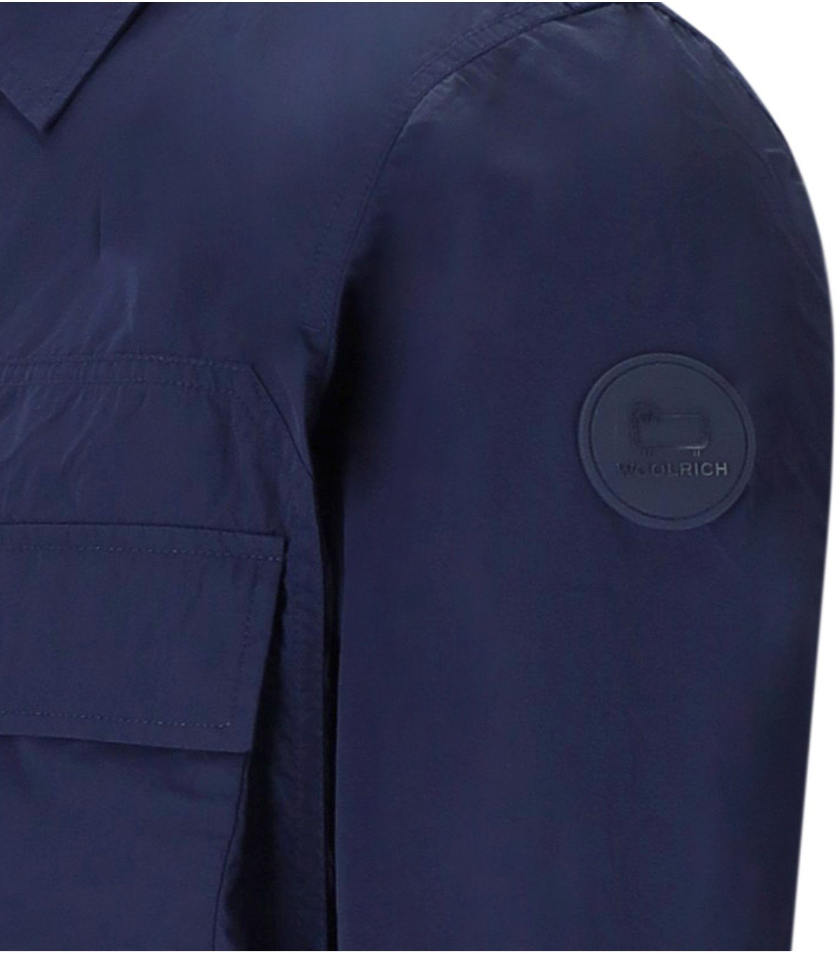 GIACCA A CAMICIA CRINKLE BLU WOOLRICH