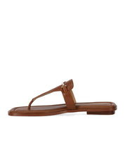 MICHAEL KORS LENA BROWN THONG SANDAL