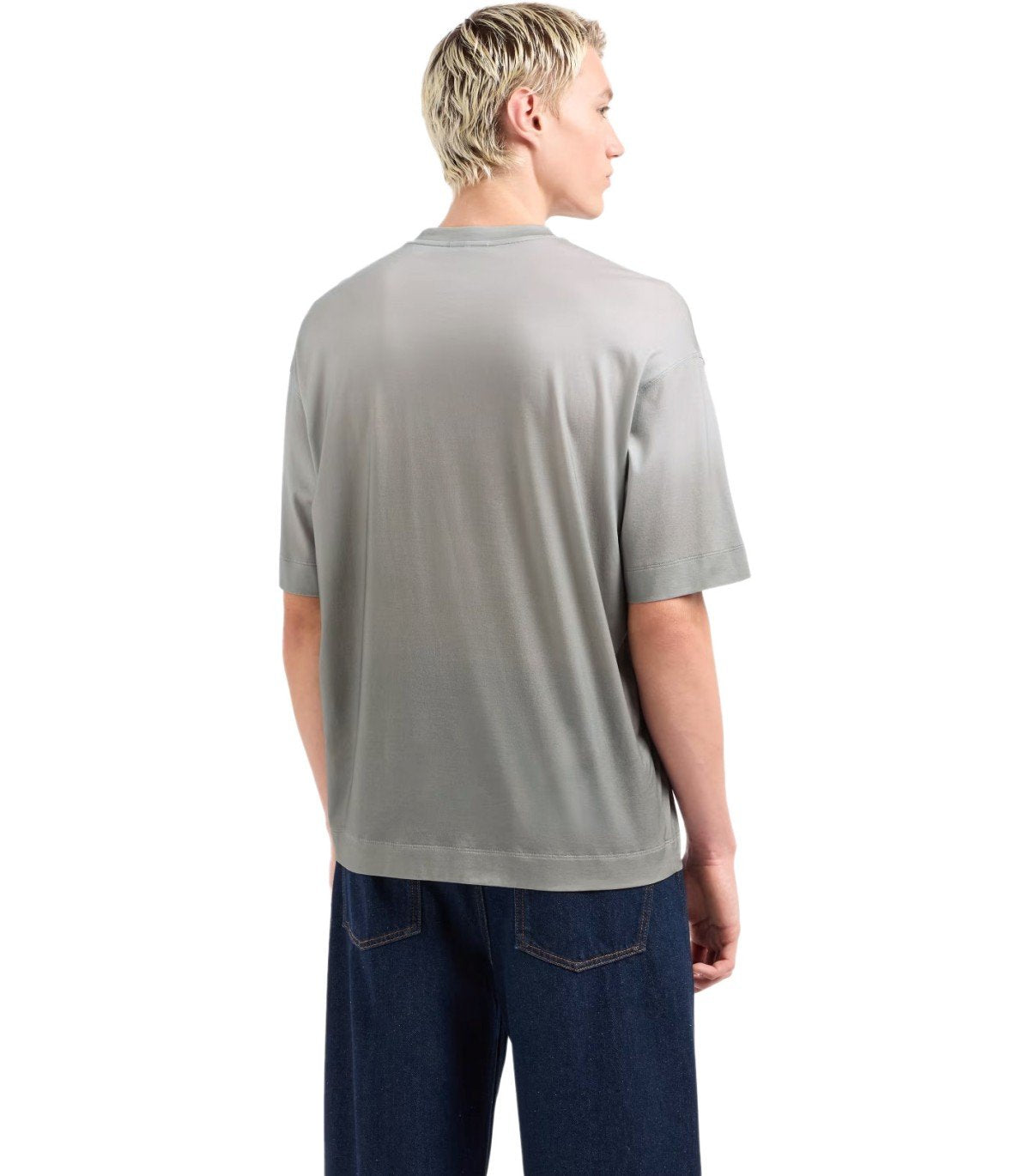 EMPORIO ARMANI GREY DEGRADÉ T-SHIRT