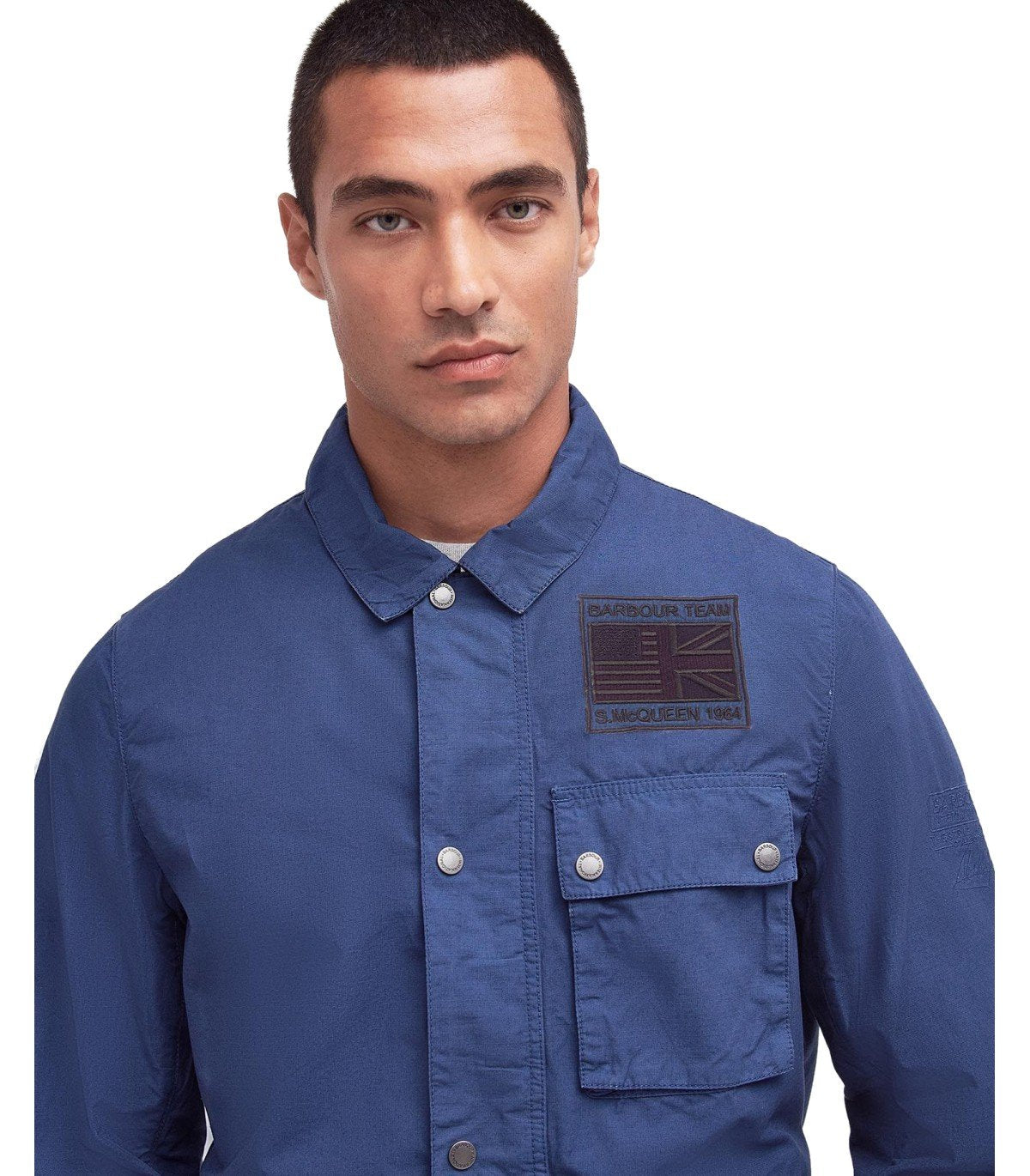 BARBOUR INTERNATIONAL WORKERS CASUAL COBALT BLUE JACKET