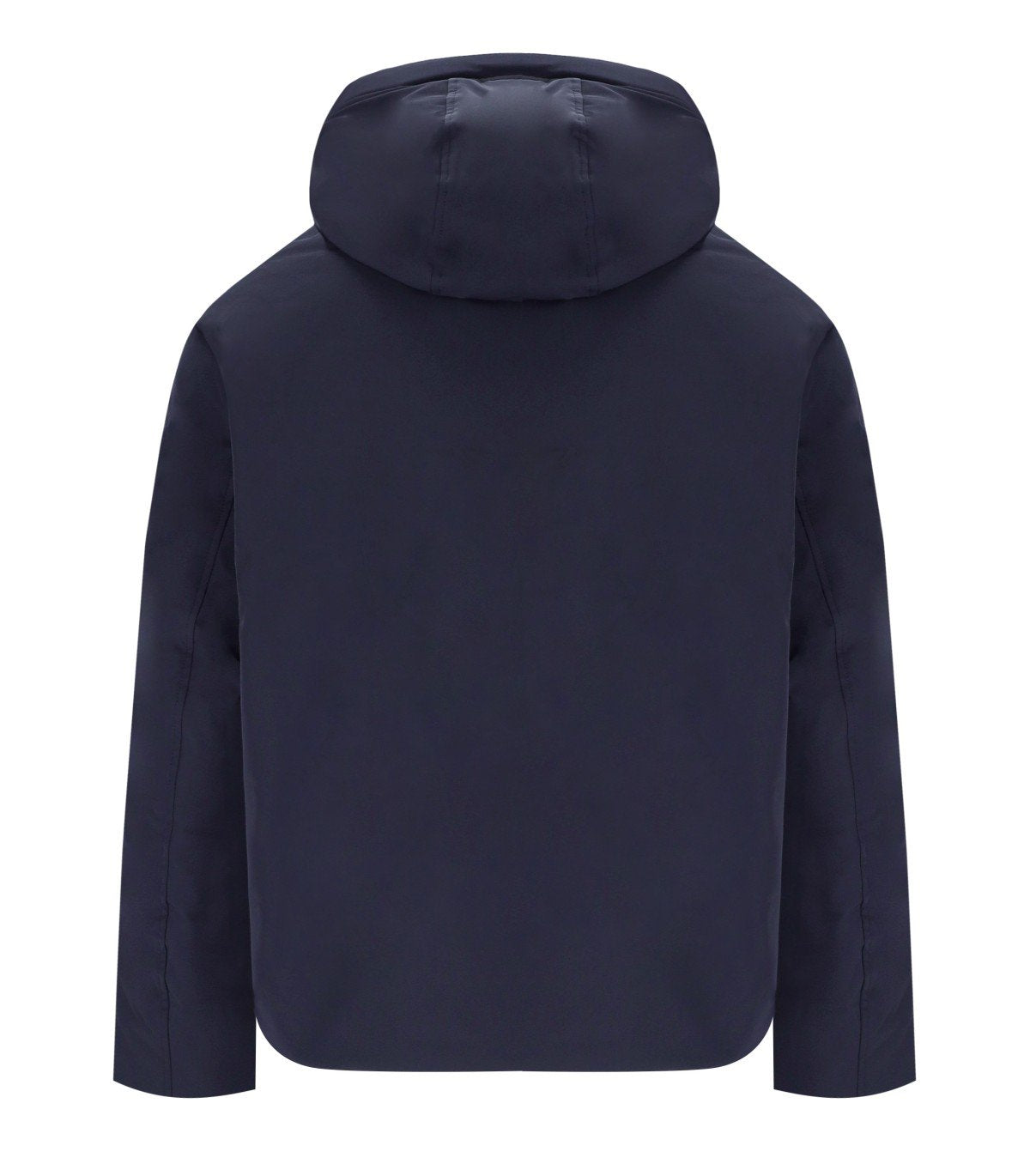 EMPORIO ARMANI BLUE NAVY HOODED DOWN JACKET