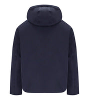 EMPORIO ARMANI BLUE NAVY HOODED DOWN JACKET