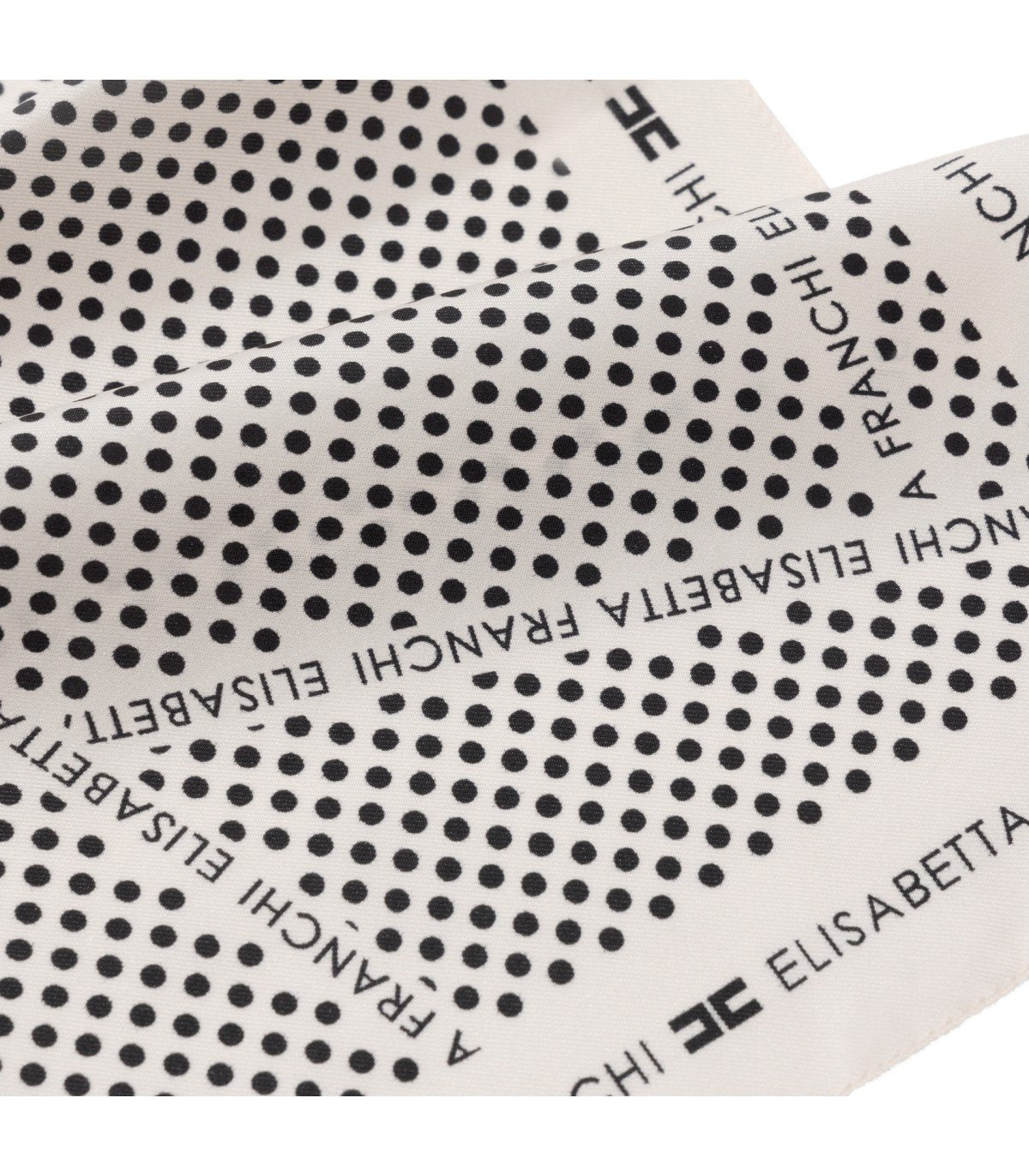FOULARD A POIS BURRO NERO ELISABETTA FRANCHI