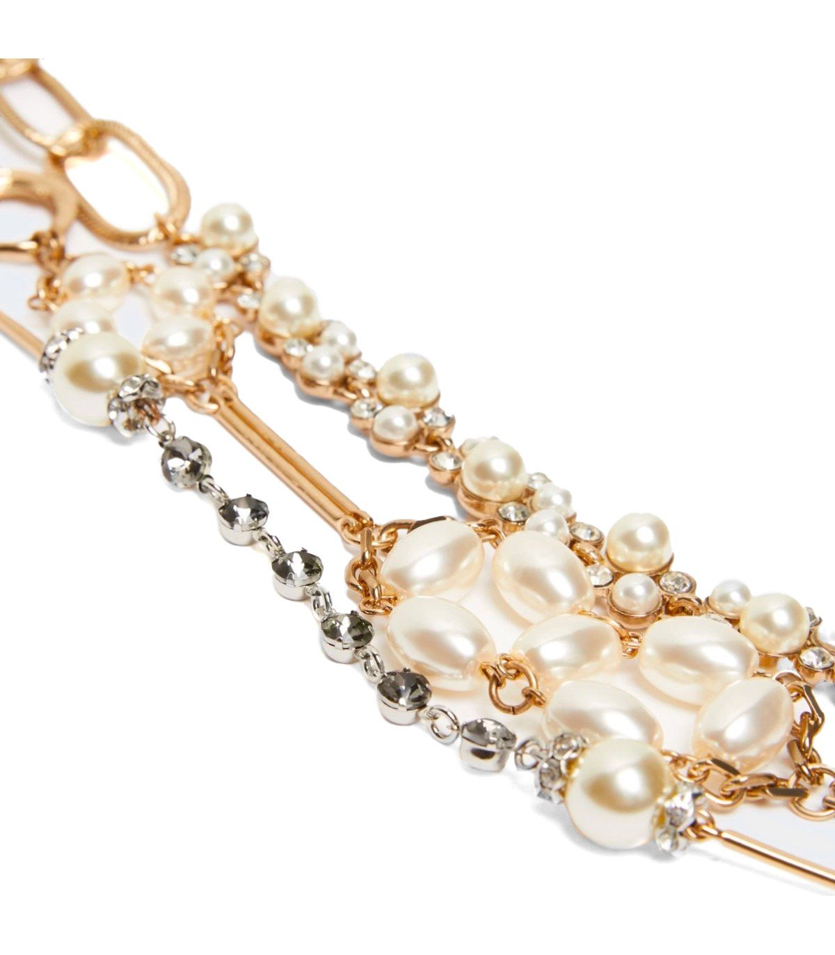 MAX MARA WEEKEND JABOT WHITE NECKLACE