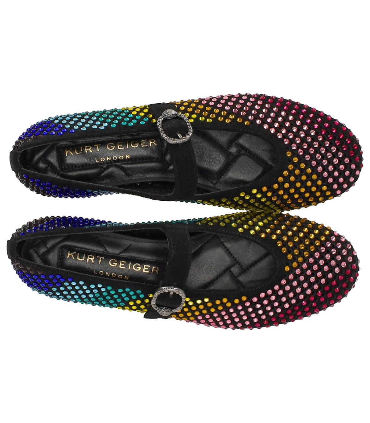 KURT GEIGER MAYFAIR MULTICOLORED BALLET FLAT SHOE