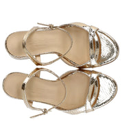 SERGIO LEVANTESI GLENDA GOLD HEELED SANDAL
