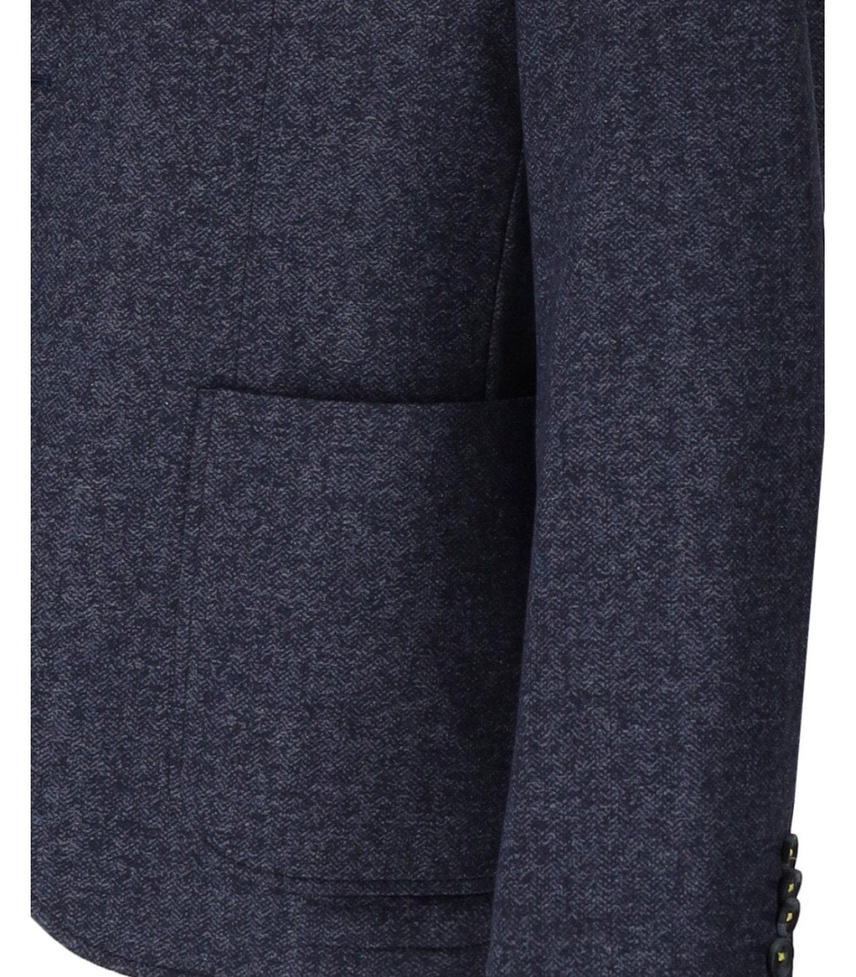 GIACCA MONOPETTO BLU MÉLANGE MANUEL RITZ