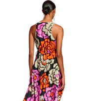 ESSENTIEL ANTWERP FLOWERS BLACK LONG DRESS