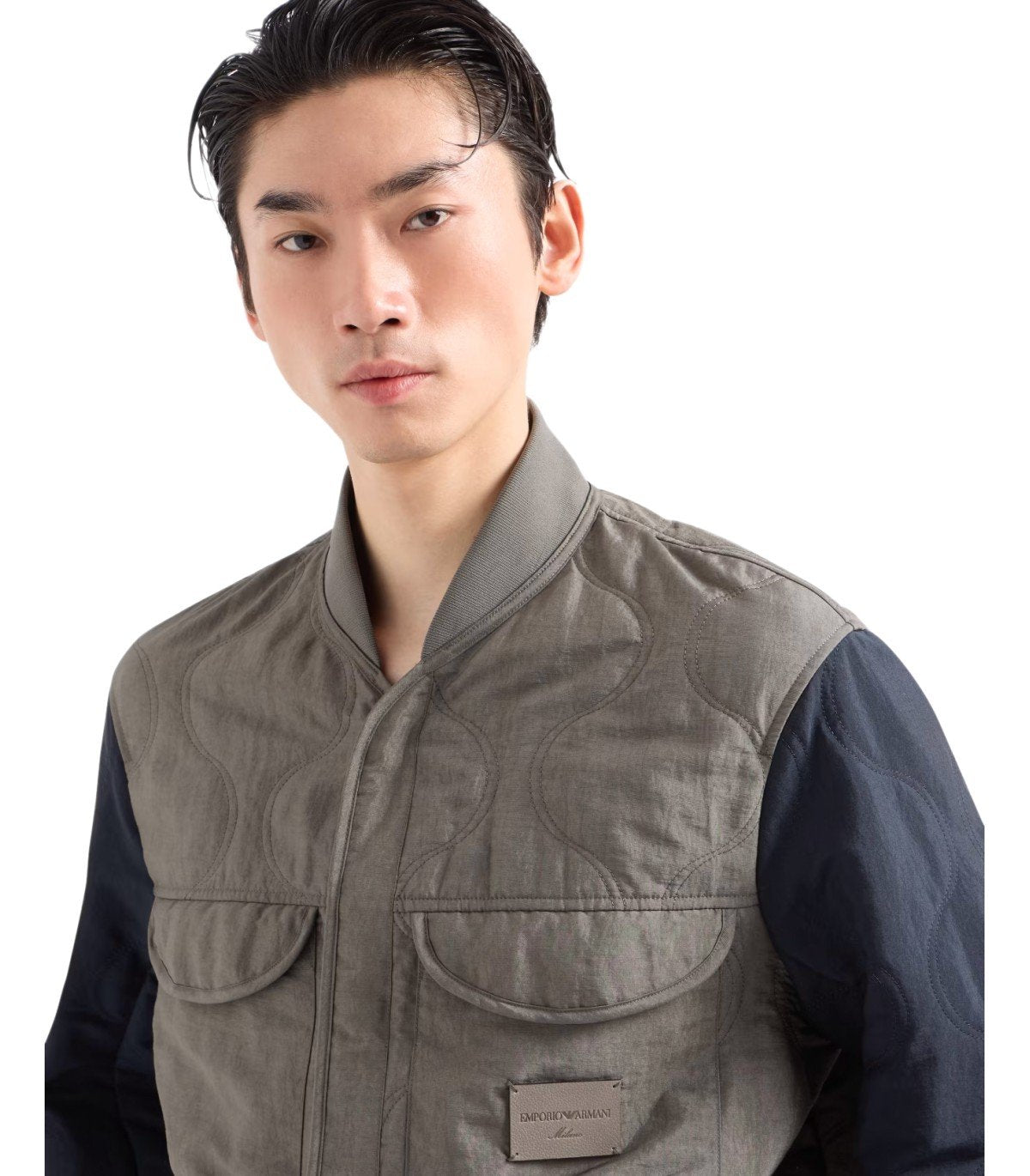 EMPORIO ARMANI FOREST FOG MARINEBLAUW JAS