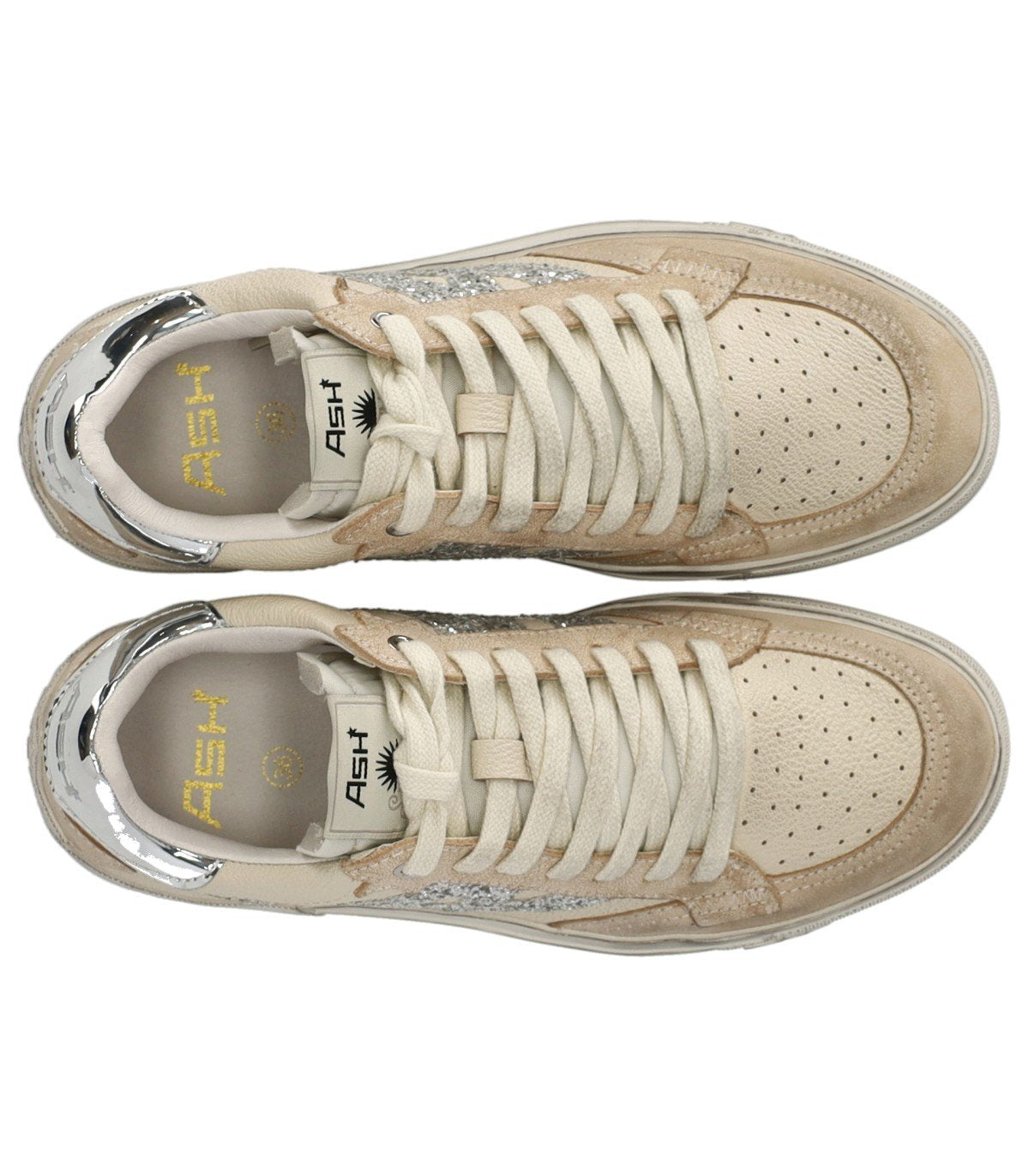 SNEAKER MOONLIGHT GLITTER BEIGE ASH