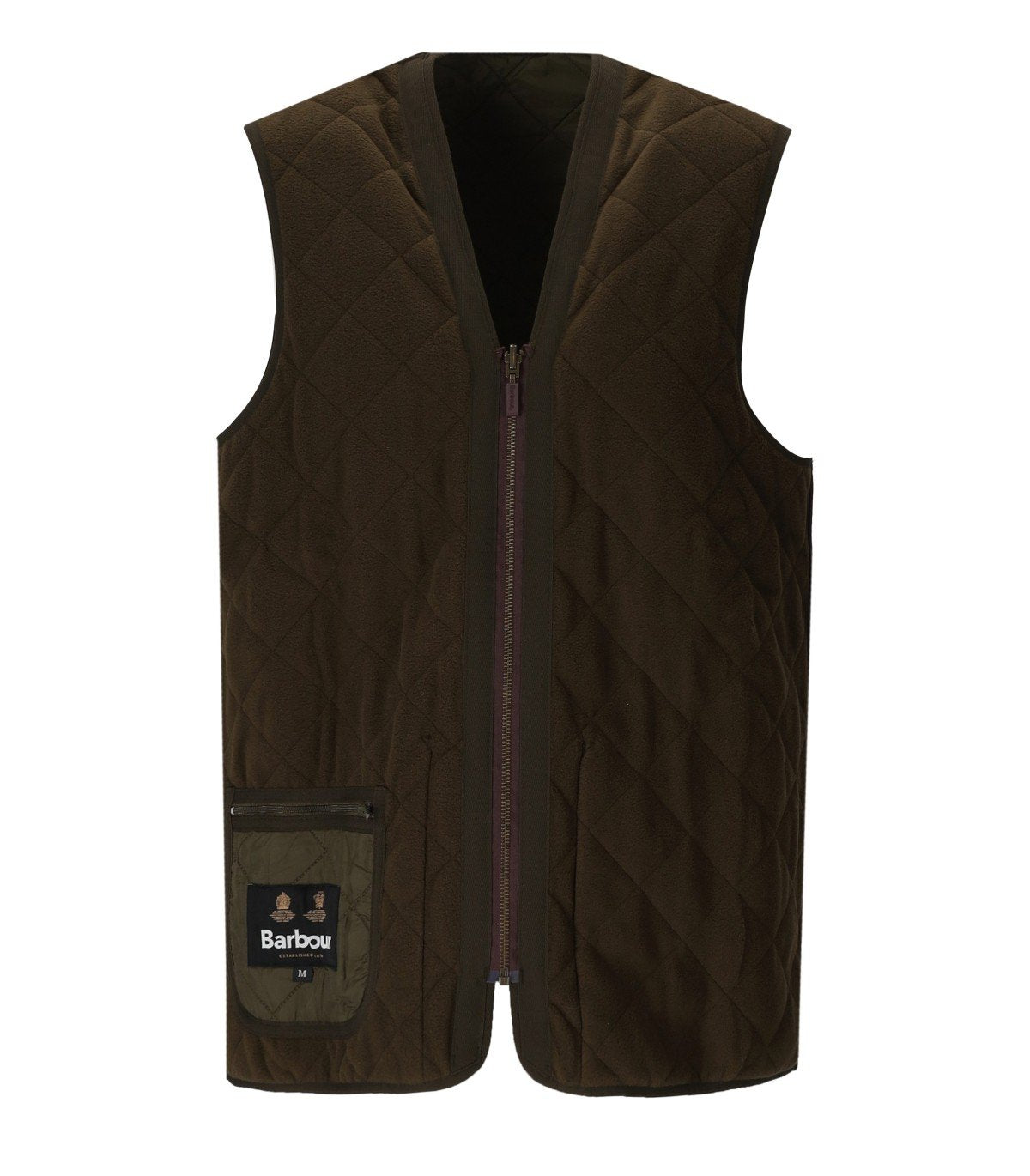 BARBOUR POLARQUILT LINER OLIVE GREEN VEST