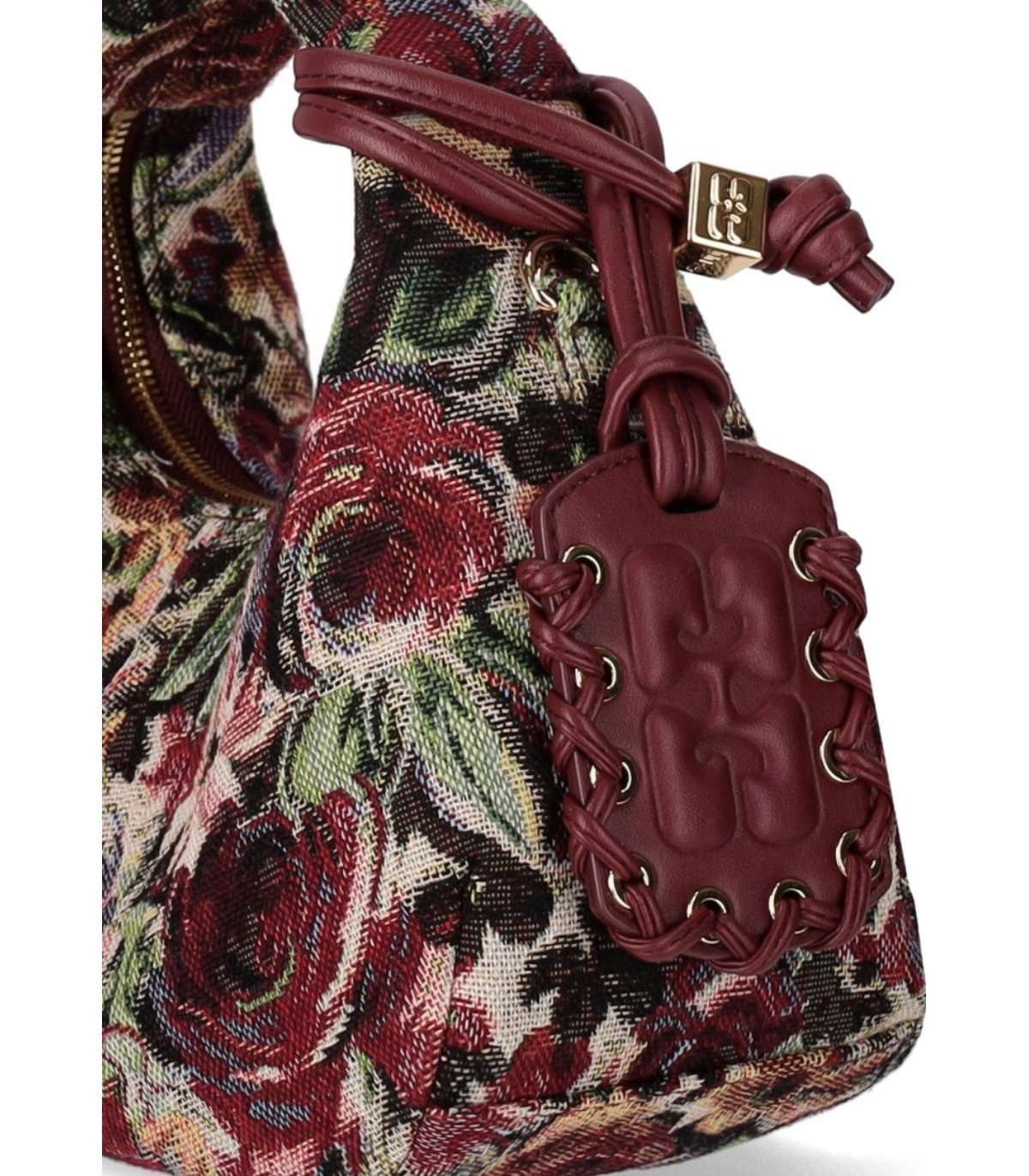 BORSA HOBO TAPESTRY MINI MULTICOLORE GANNI