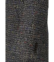 MANUEL RITZ MELANGE GREY SINGLE BREASTED COAT