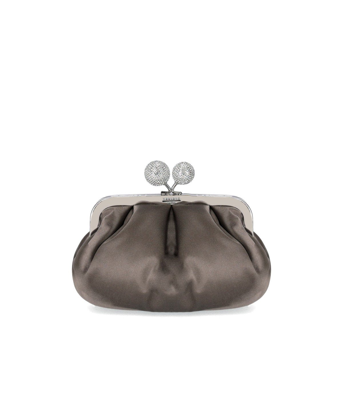 MAX MARA WEEKEND PASTICCINO EMMY SMALL PIOMBO CLUTCH BAG