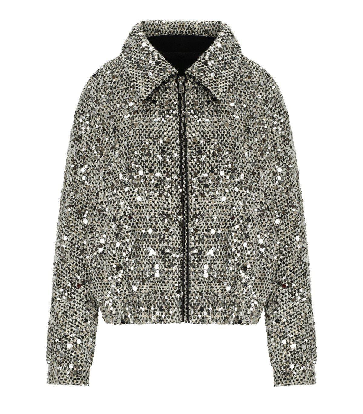 ADD STARLIGHT SILVER BOMBER JACKET