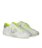 PHILIPPE MODEL PRSX WIT NEON GEEL SNEAKER
