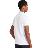 BARBOUR TARTAN PIQUE WHITE POLO SHIRT
