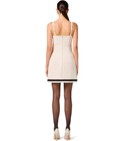 ELISABETTA FRANCHI BUTTER AND BLACK DRESS