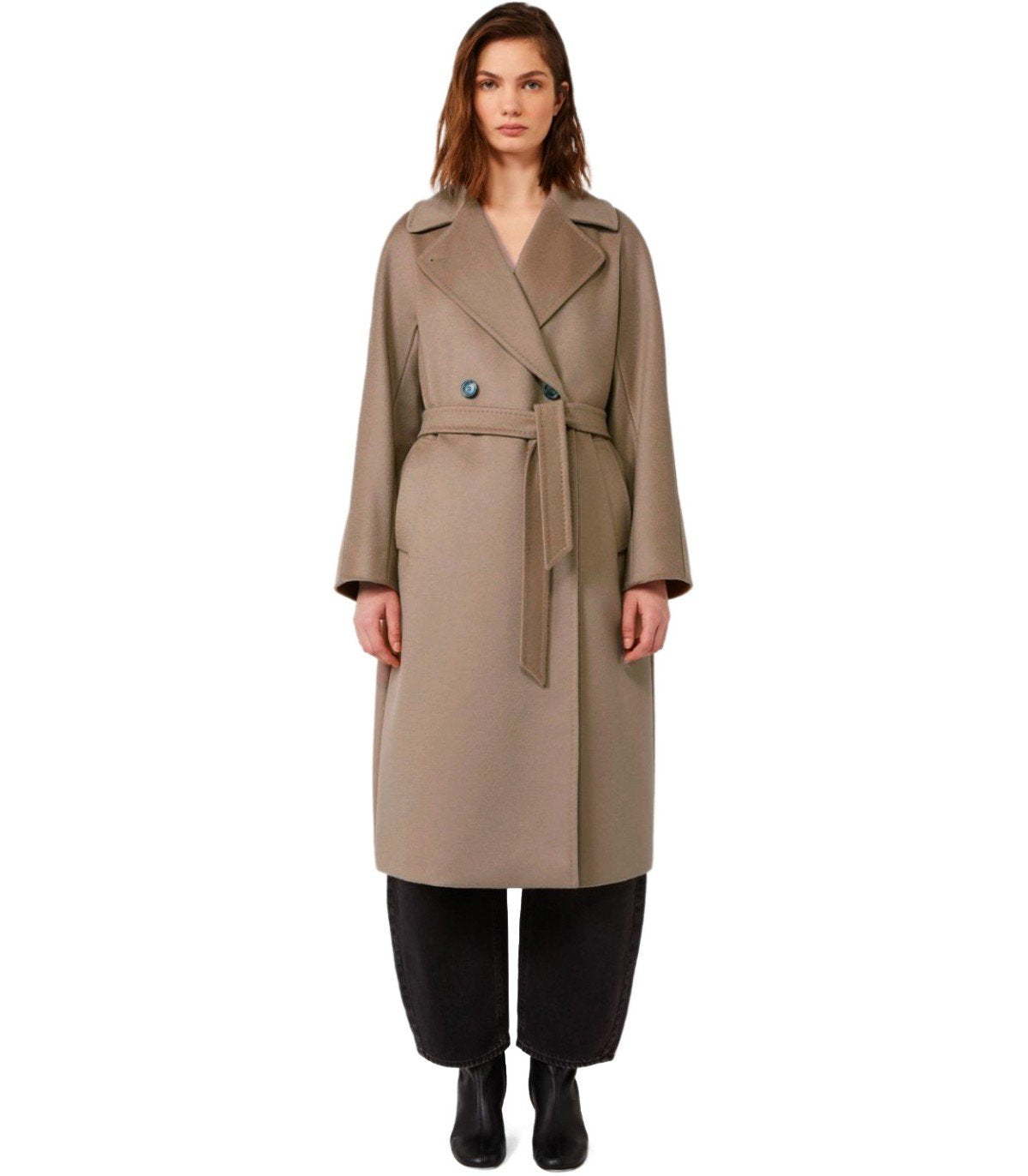 CAPPOTTO CON RESINA MARRON GLACE' MAX MARA WEEKEND