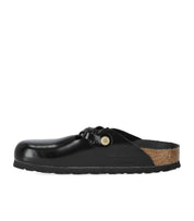 BIRKENSTOCK BOSTON BRAIDED BLACK CLOG