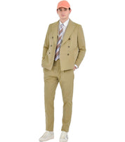 MANUEL RITZ GREEN DOUBLE-BREASTED SUIT
